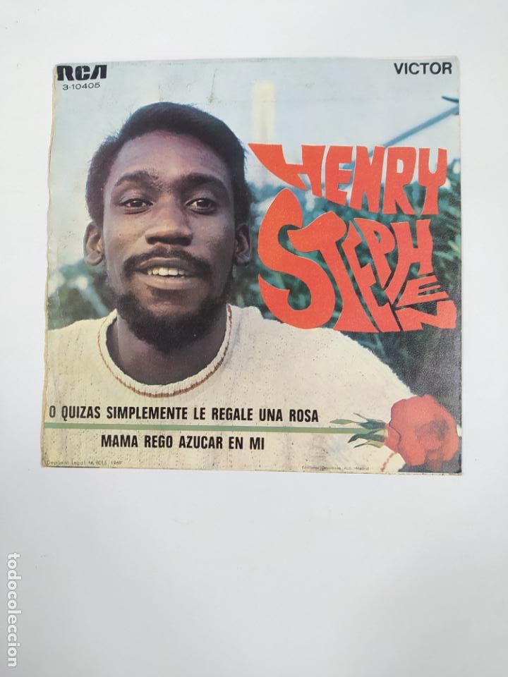 Discos de vinilo: HENRY STEPHEN. O QUIZAS SIMPLEMENTE LE REGALE UNA ROSA. SINGLE. TDKDS24B - Foto 2