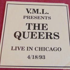 Discos de vinilo: THE QUEERS – LIVE IN CHICAGO 4/18/93 - EP 6 TEMAS VINILO TRANSPARENTE 1993