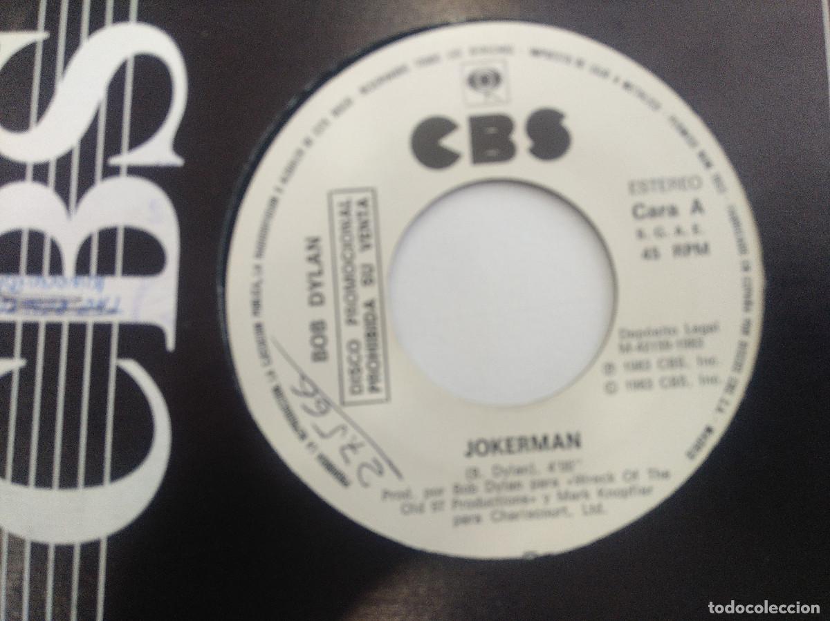 Discos de vinilo: BOB DYLAN/JOKERMAN/SINGLE PROMOCIONAL. - Foto 2