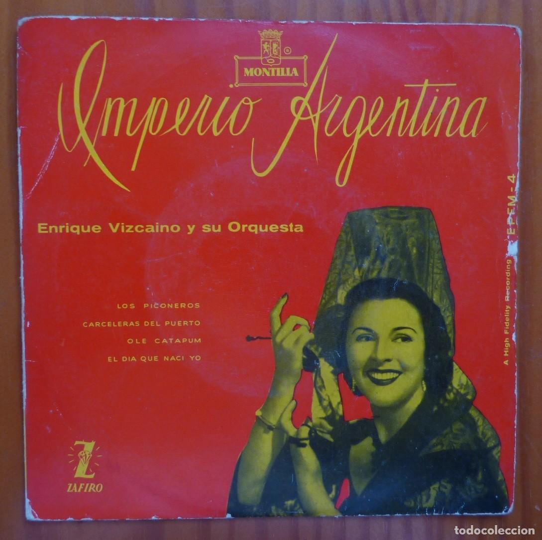 Discos de vinilo: IMPERIO ARGENTINA / LOS PICONEROS+3 / EP - Foto 1