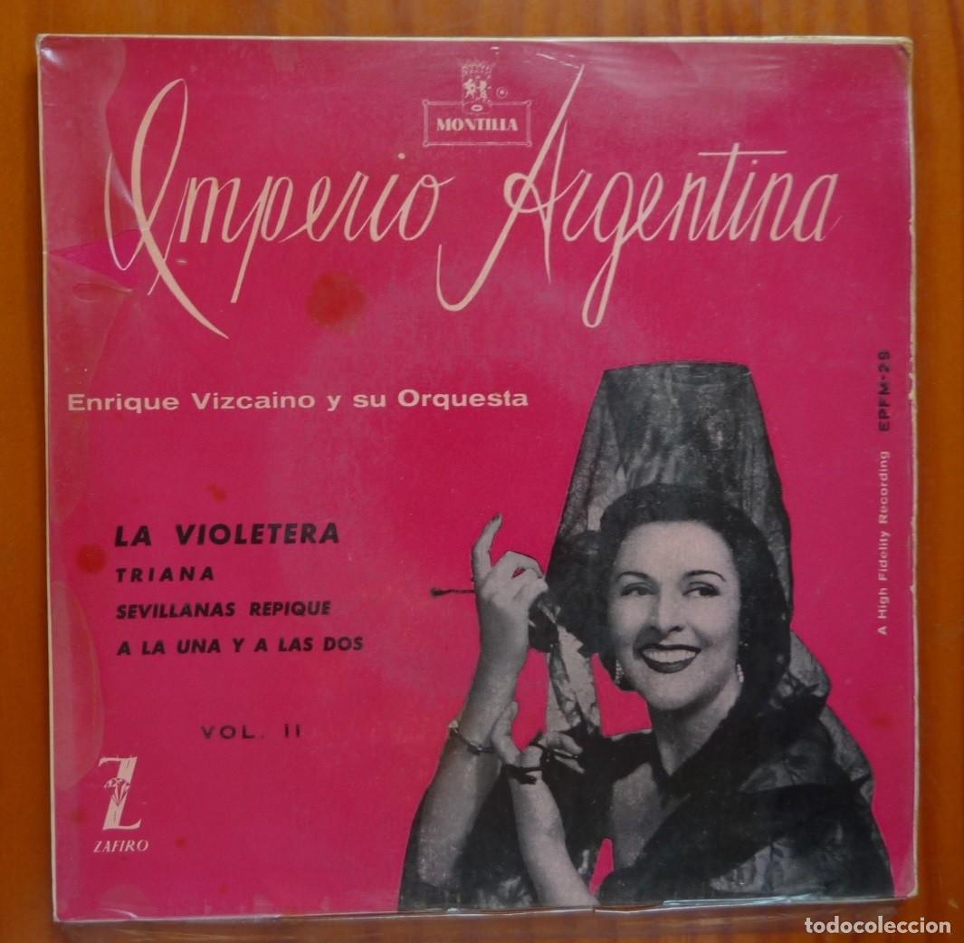 Discos de vinilo: IMPERIO ARGENTINA / LA VIOLETERA+3 / EP - Foto 1