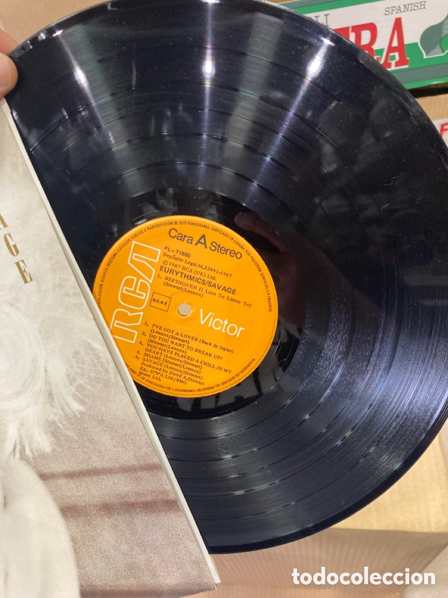 Discos de vinilo: Disco de vinilo eurythmics avage, muy nuevo - Foto 2