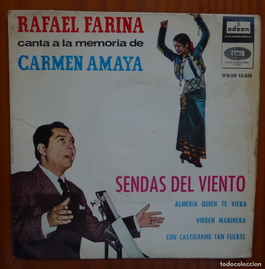 Discos de vinilo: RAFAEL FARINA / SENDAS DEL VIENTO+3 / 1964 / EP - Foto 1