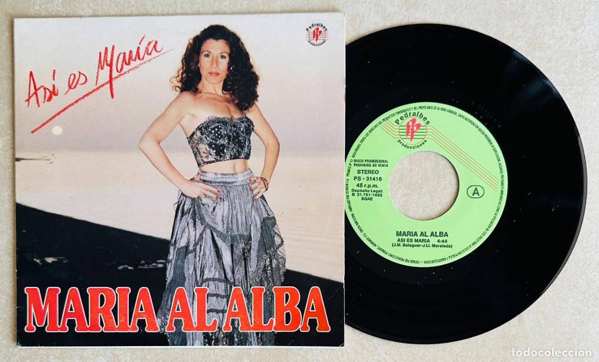 Discos de vinilo: MARIA AL ALBA SINGLE PROMOCIONAL EX ESTADO - Foto 1
