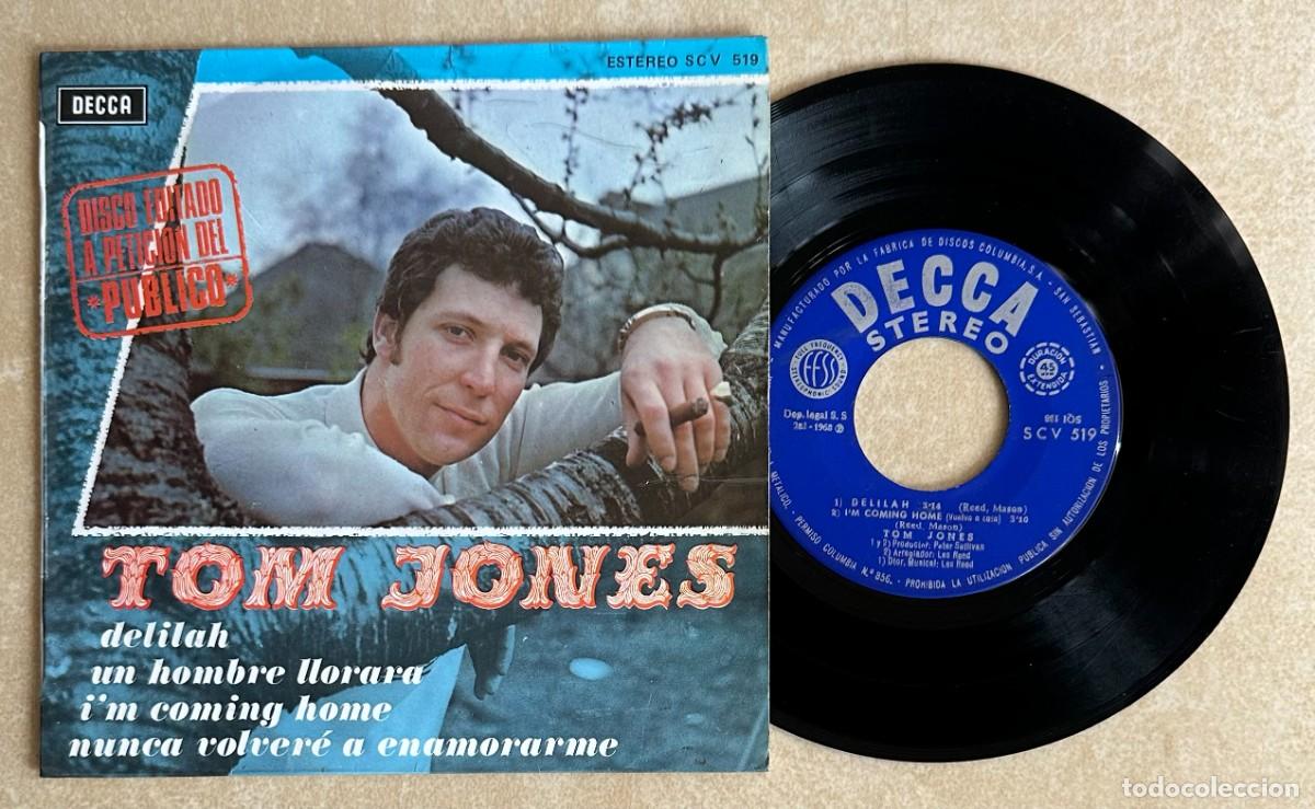 Discos de vinilo: TOM JONES EP DELILAH + 3 DECCA 1968 - Foto 1