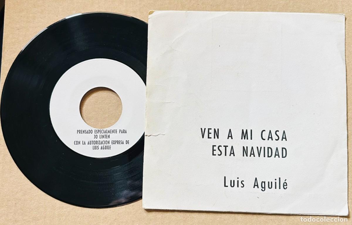 Discos de vinilo: LUIS AGUILE SINGLE NAVIDAD PROMOCIONAL - Foto 2