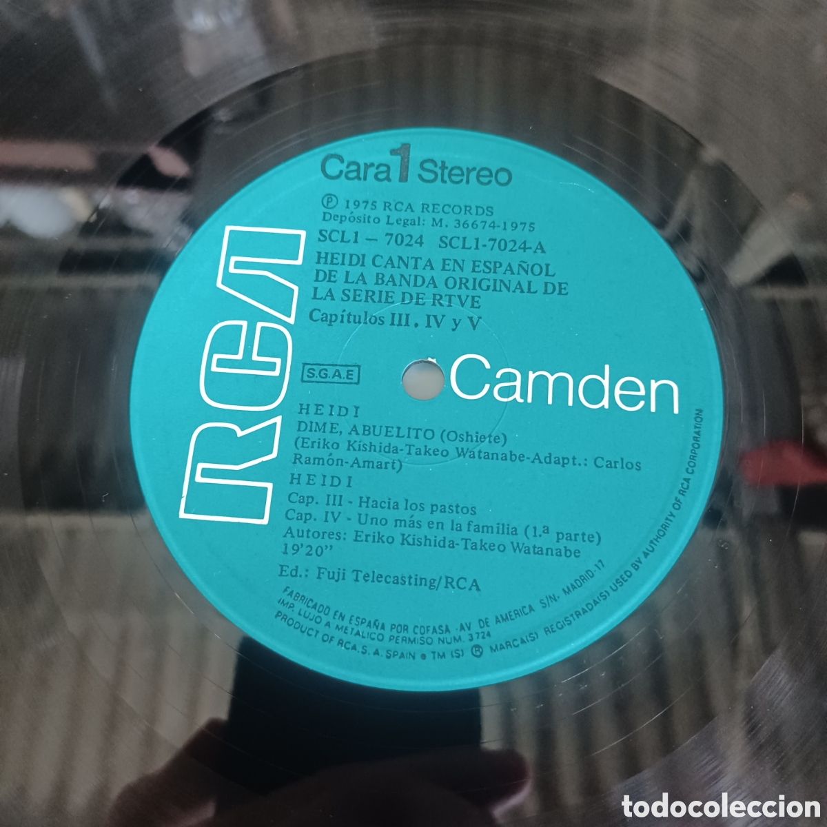 Discos de vinilo: HEIDI CANTA EN ESPA&Ntilde;OL, CAPITULOS 3, 4 Y 5 - Foto 2
