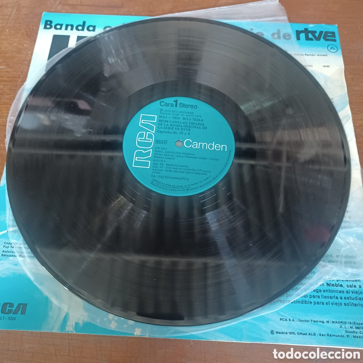 Discos de vinilo: HEIDI CANTA EN ESPA&Ntilde;OL, CAPITULOS 3, 4 Y 5 - Foto 3