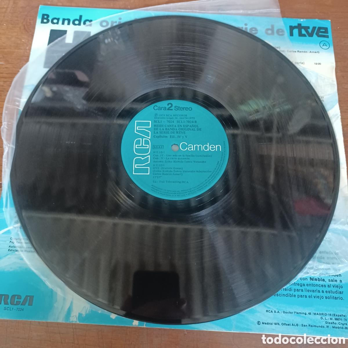 Discos de vinilo: HEIDI CANTA EN ESPA&Ntilde;OL, CAPITULOS 3, 4 Y 5 - Foto 4