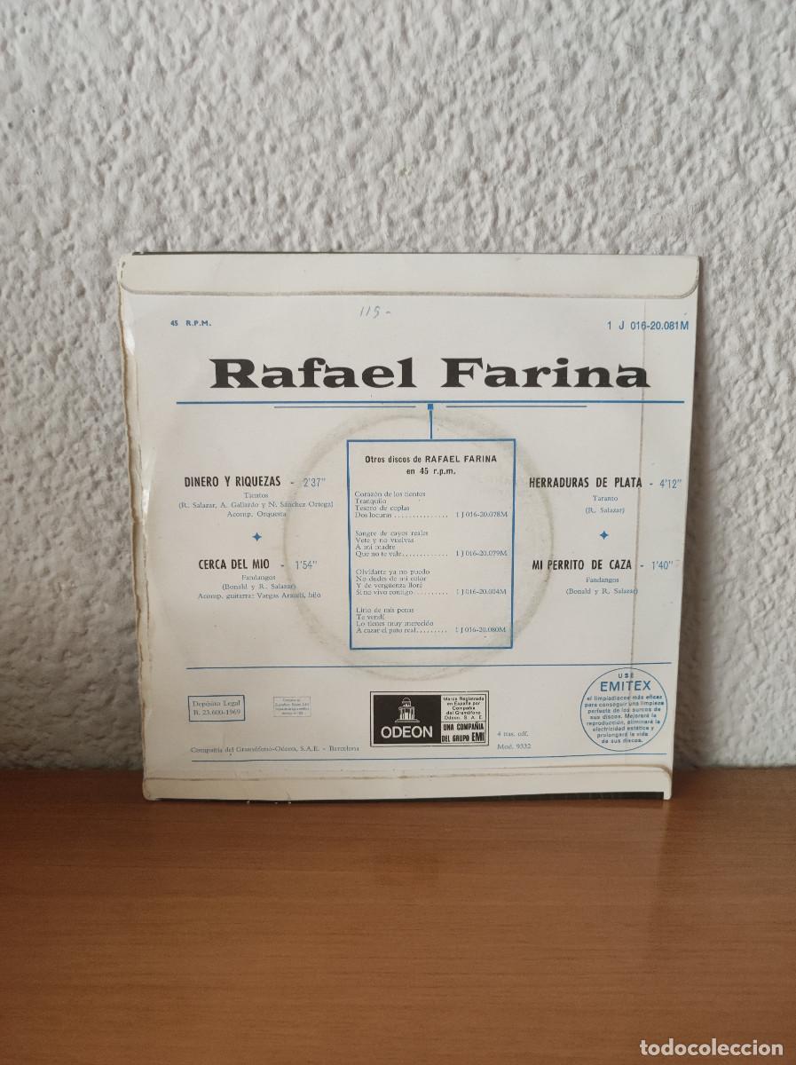 Discos de vinilo: RAFAEL FARINA DINERO Y RIQUEZAS - Foto 2