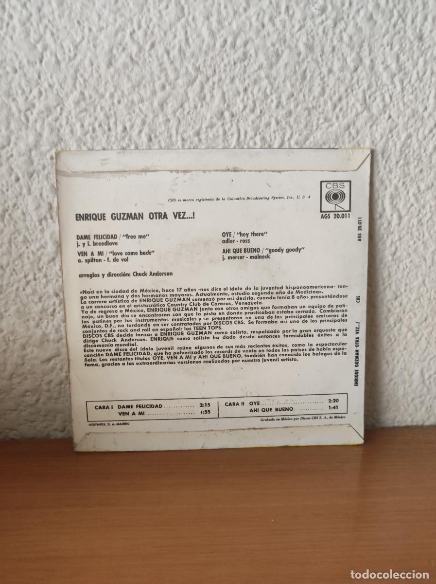 Discos de vinilo: Enrique Guzm&aacute;n &ndash; Otra Vez..! - Foto 2