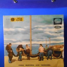 Discos de vinilo: CORAL MARINERA LOS TIBURONES HABANERAS MARINERAS 7” EP 1959 LA VOZ DE SU AMO