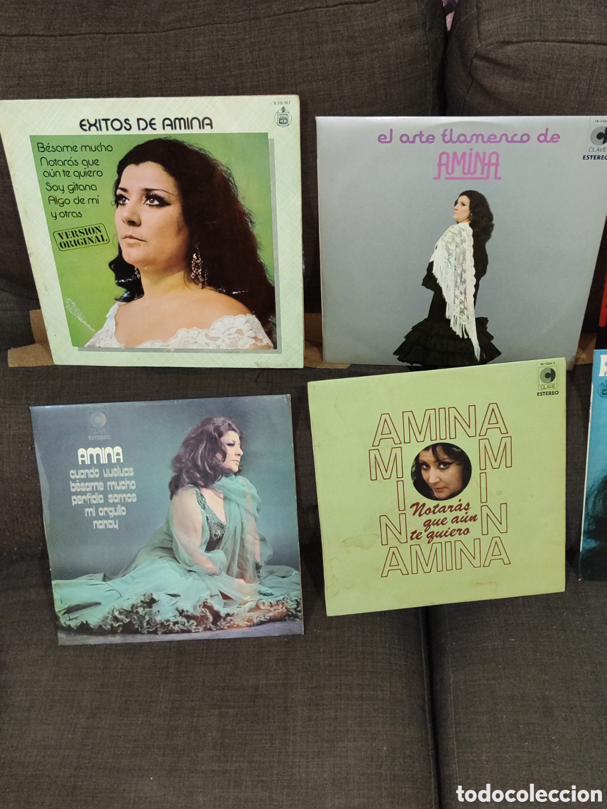 Discos de vinilo: LOTE LPS AMINA - Foto 2