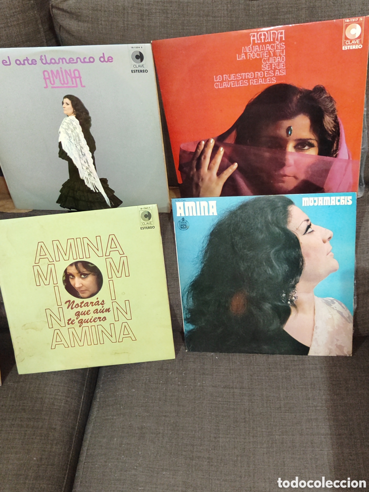 Discos de vinilo: LOTE LPS AMINA - Foto 3