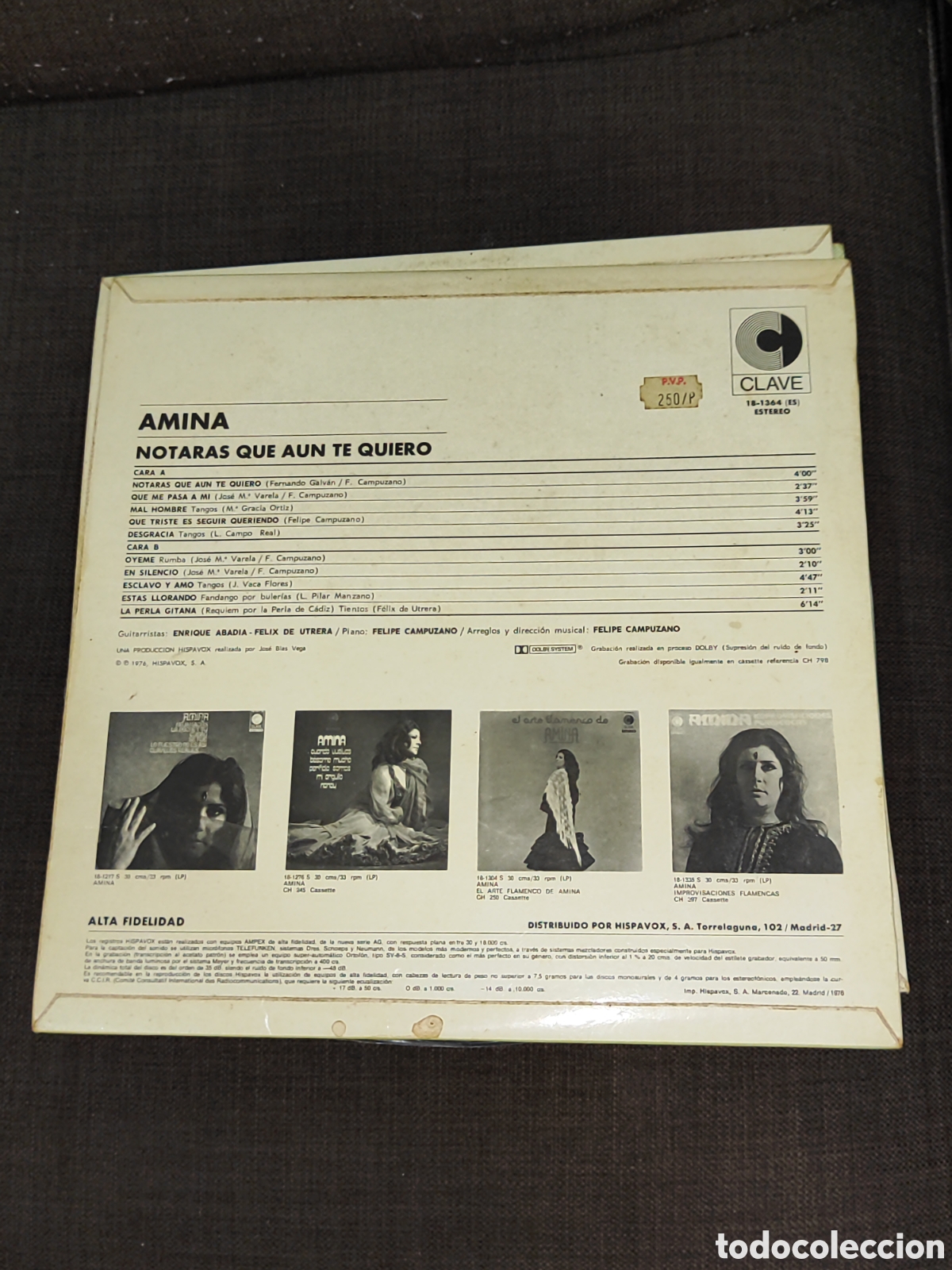 Discos de vinilo: LOTE LPS AMINA - Foto 6