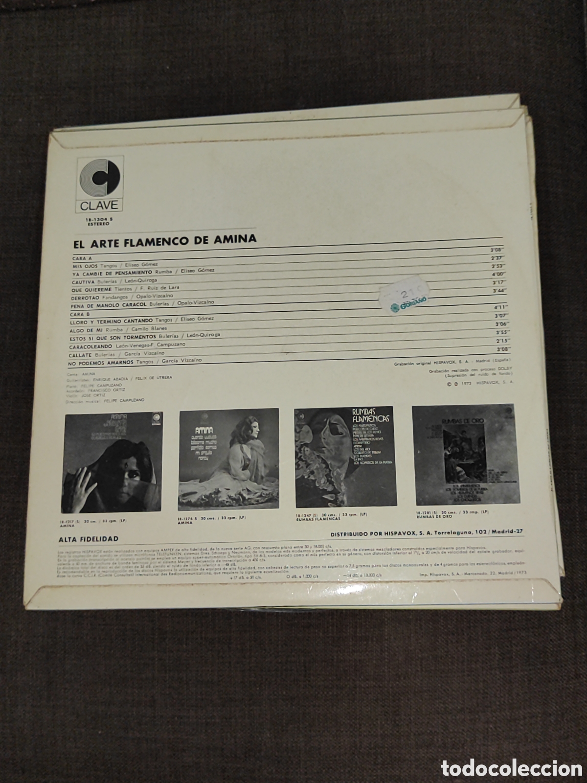 Discos de vinilo: LOTE LPS AMINA - Foto 7