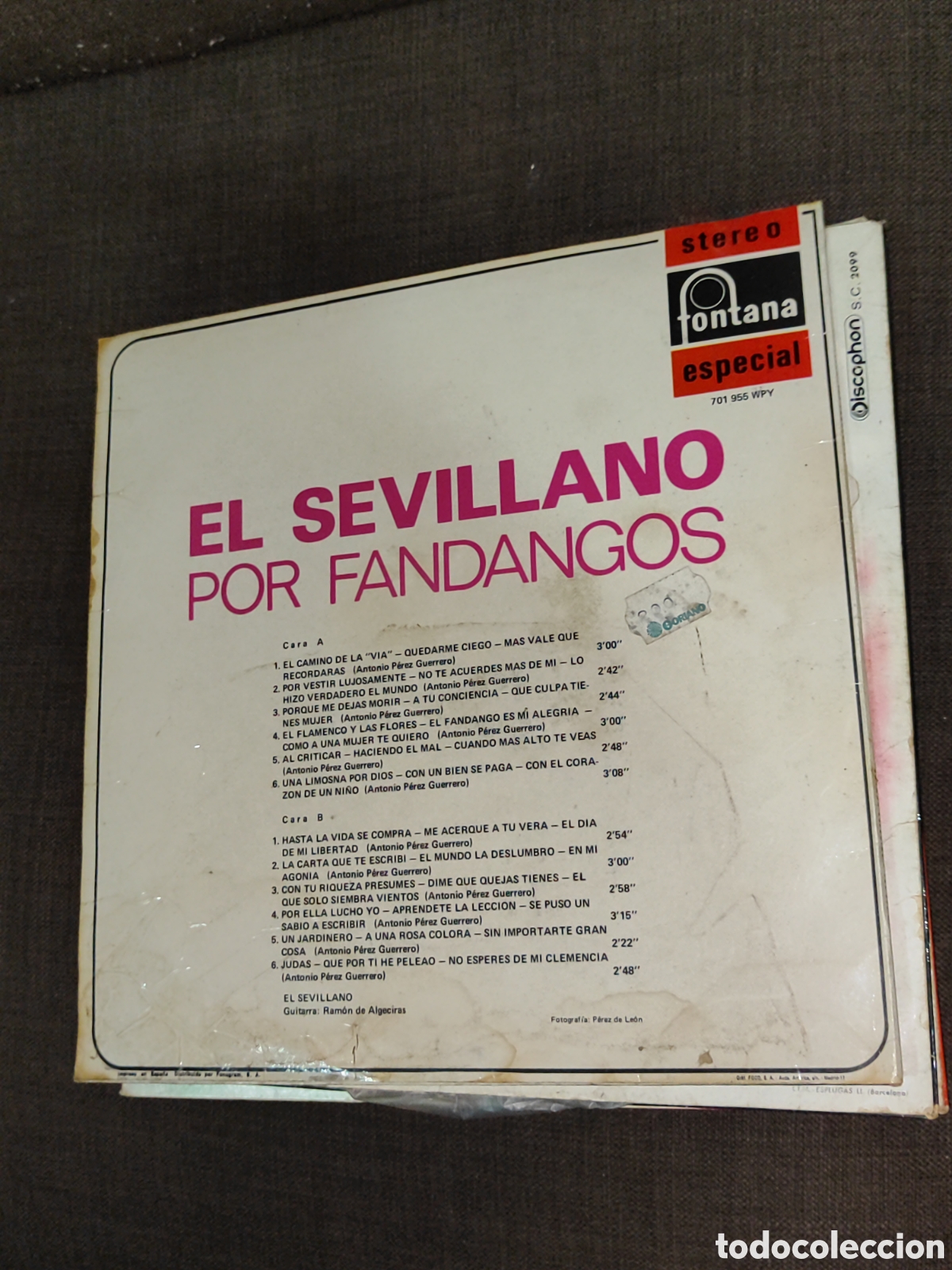 Discos de vinilo: LPS EL SEVILLANO - Foto 4