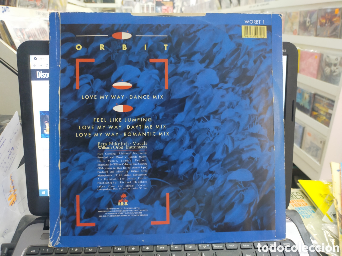 Discos de vinilo: Orbit maxi LOVE my way 1987 - Foto 2
