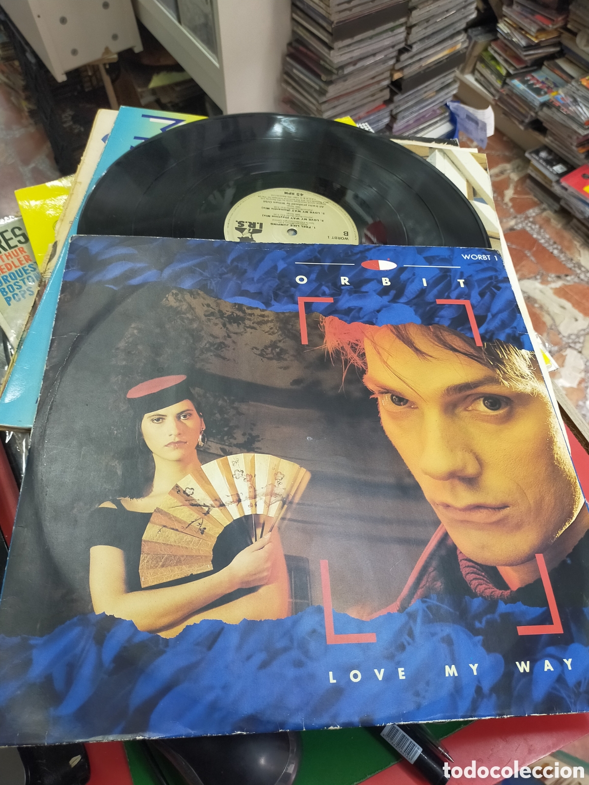 Discos de vinilo: Orbit maxi LOVE my way 1987 - Foto 1