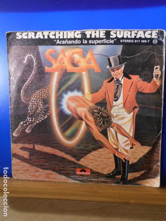 Discos de vinilo: SAGA - SCRATCHING THE SURFACE / THE VENDETTA (SINGLE ESPA&Ntilde;OL DE 1984) - Foto 3
