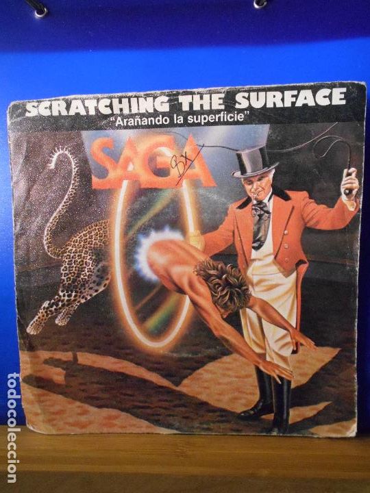 Discos de vinilo: SAGA - SCRATCHING THE SURFACE / THE VENDETTA (SINGLE ESPA&Ntilde;OL DE 1984) - Foto 1