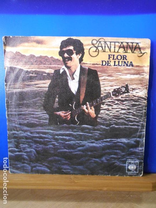Discos de vinilo: SINGLE - SANTANA - FLOR DE LUNA - Foto 1