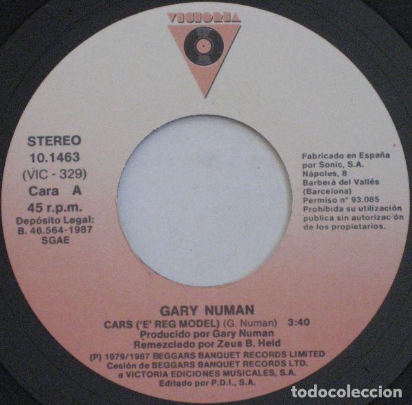 Discos de vinilo: Gary Numan &ndash; Cars - Foto 3