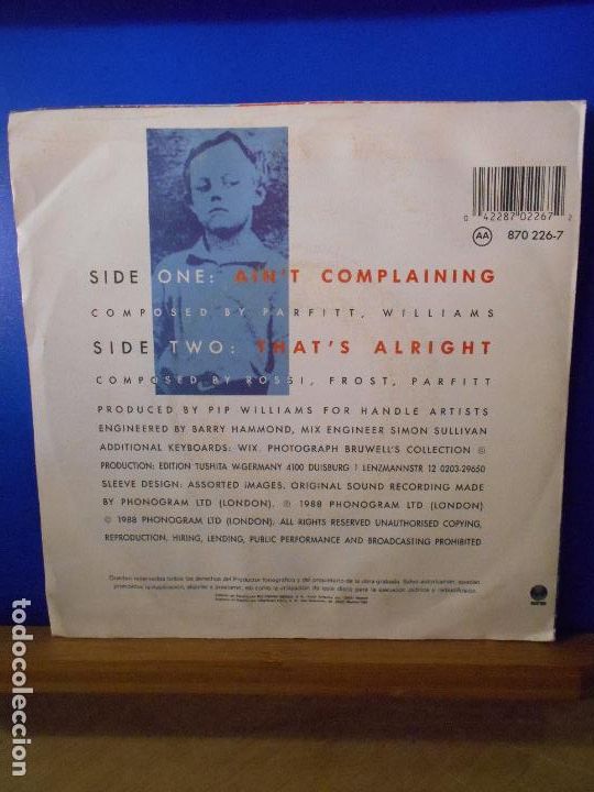 Discos de vinilo: Status Quo &ndash; Aint Complaining - Single - - Foto 2