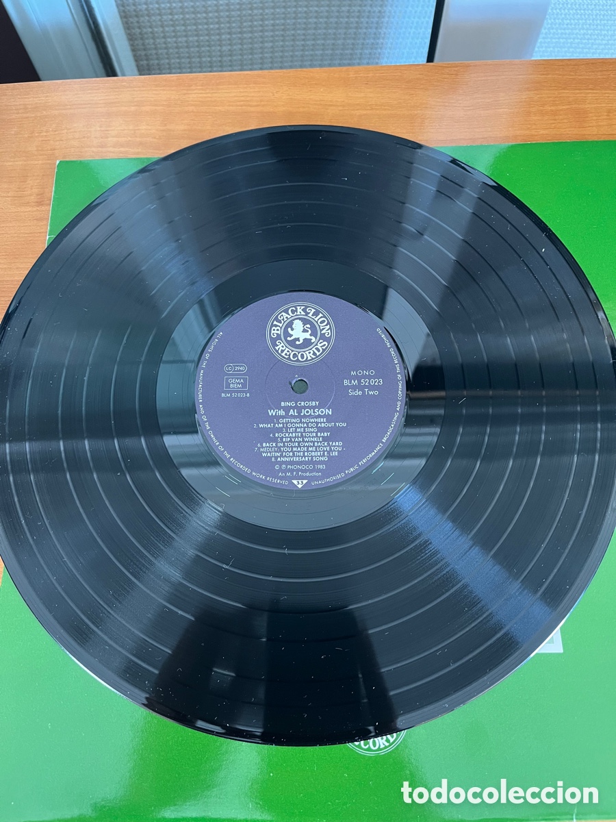 Discos de vinilo: Bing Crosby - Bing Crosby with Al Jolson - Foto 3