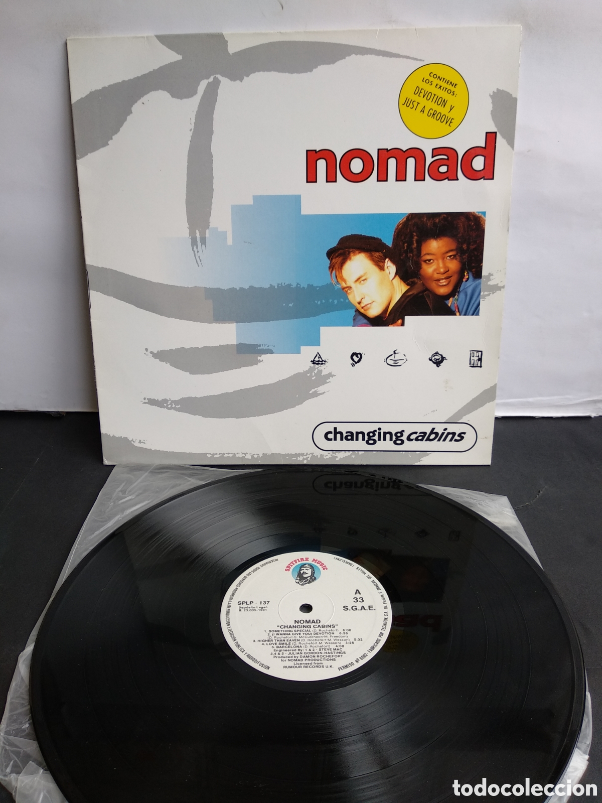 Discos de vinilo: NOMAD, CHANGING CABINS, SPAIN, SPITFIRE, 1991, A3 - Foto 1