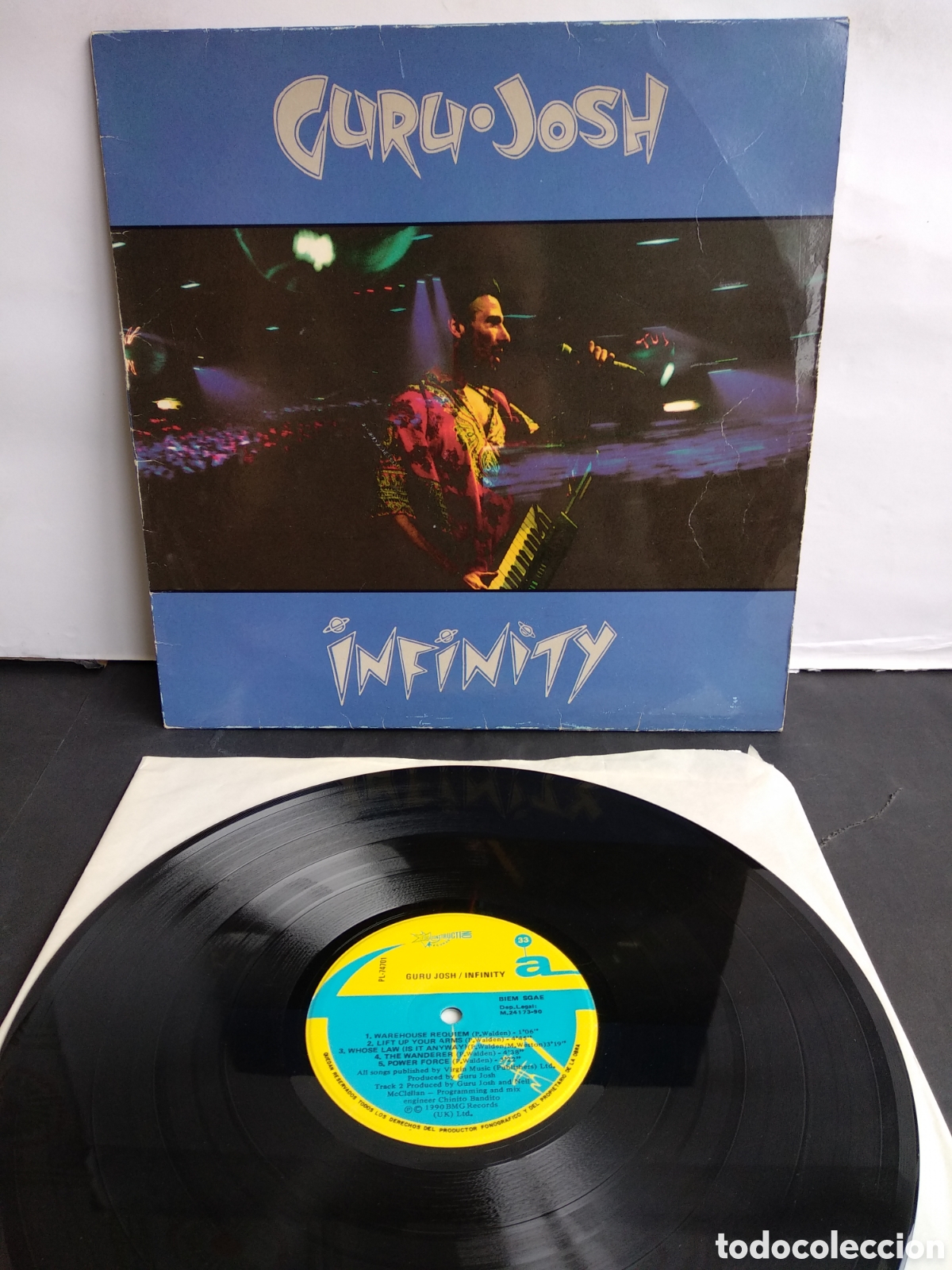 Discos de vinilo: *GURU JOSH, INFINITY, SPAIN, DESCONSTRUCCION, 1990, A3 - Foto 1