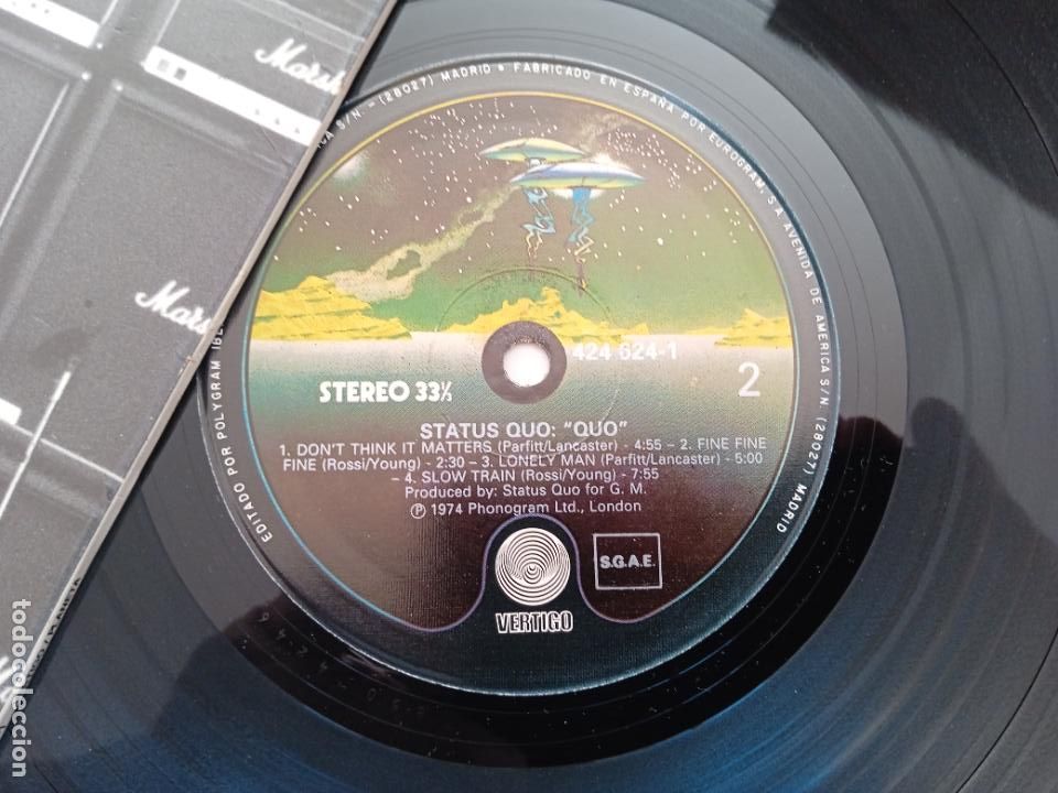 Discos de vinilo: STATUS QUO LP. QUO. MADE IN SPAIN. 1990 - Foto 3