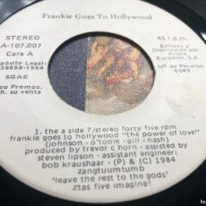 Discos de vinilo: FRANKIE GOES TO HOLLYWOOD THE POWER OF LOVE SINGLE PROMO SPAIN