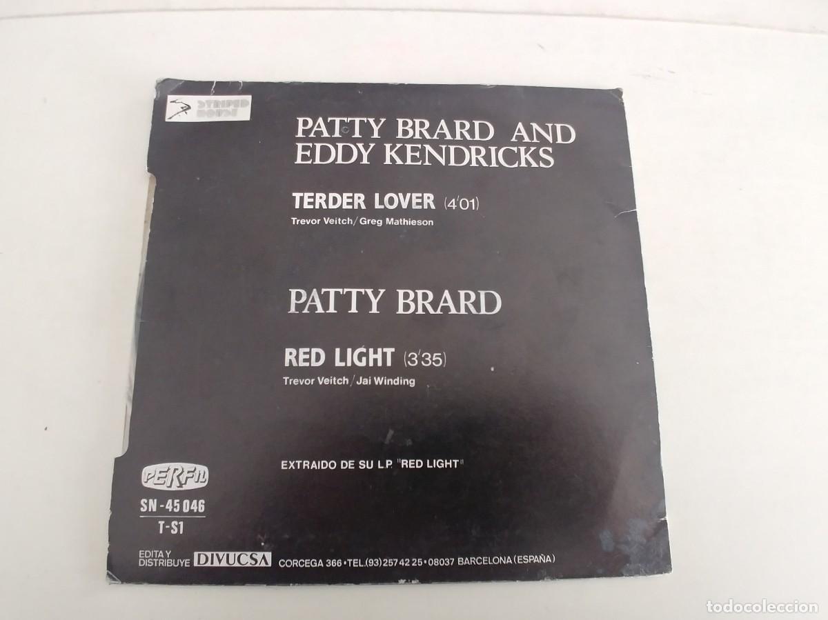 Discos de vinilo: PATTY BRARD AND EDDY KENDRICKS-SINGLE TERDER LOVER - Foto 2