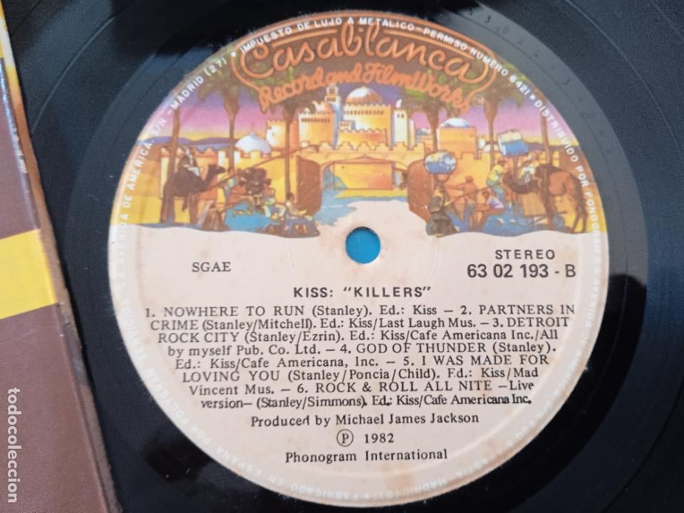 Discos de vinilo: KISS LP KILLERS. MADE IN SPAIN 1982 - Foto 3