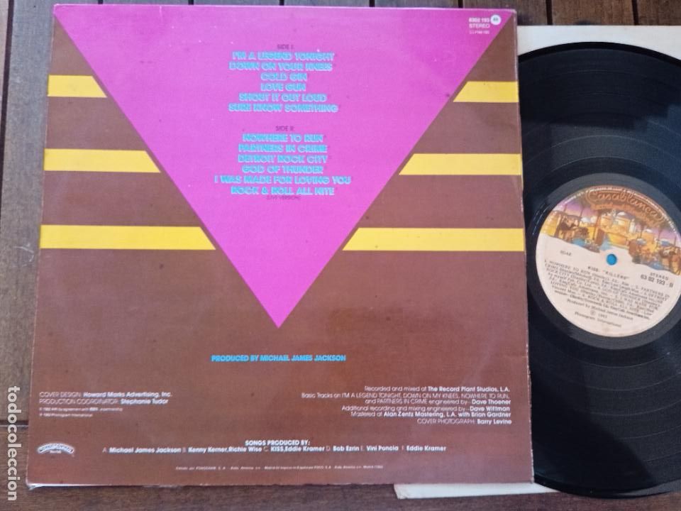 Discos de vinilo: KISS LP KILLERS. MADE IN SPAIN 1982 - Foto 4