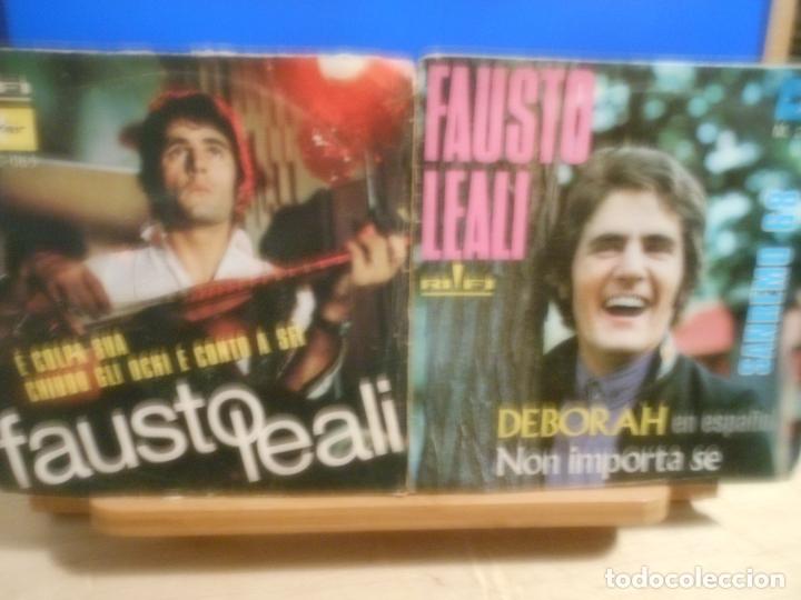 Discos de vinilo: LOTE 6 SINGLES DE FAUSTO LEALI - Foto 3