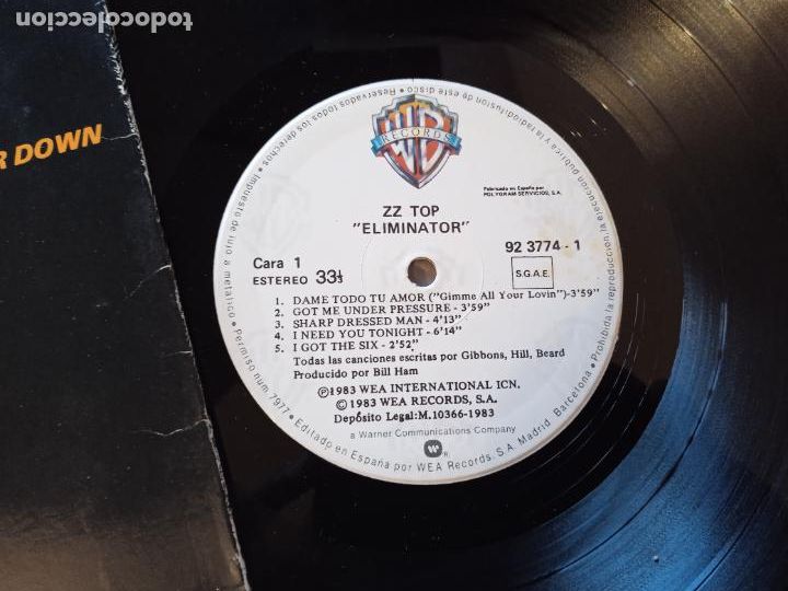 Discos de vinilo: ZZ TOP. LP. ELIMINATOR. MADE IN SPAIN 1983 - Foto 3