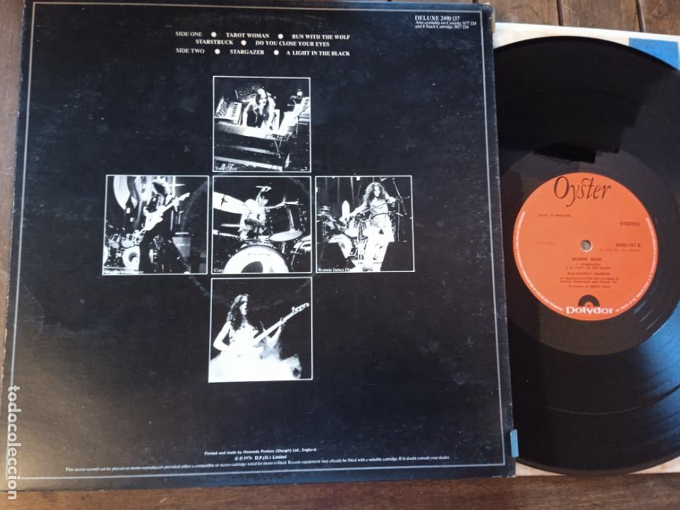 Discos de vinilo: RAINBOW LP. RISING. MADE IN UK. 1976 - Foto 2