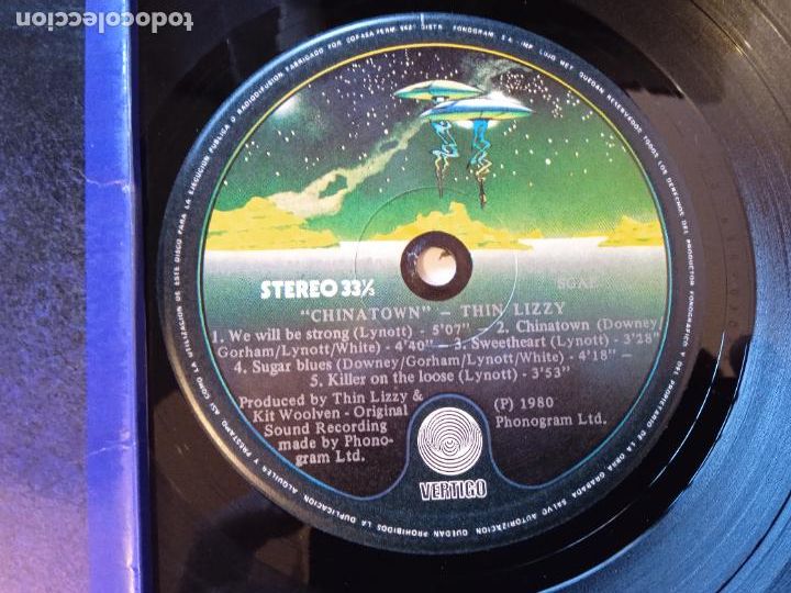 Discos de vinilo: THIN LIZZY LP. CHINATOWN MADE IN SPAIN 1980 - Foto 3