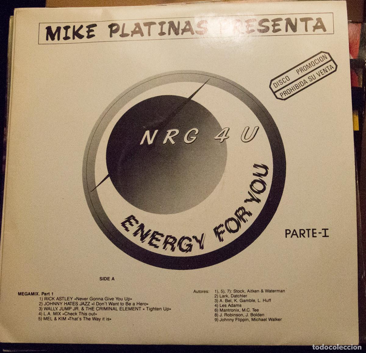 Discos de vinilo: MIKE PLATINAS &rdquo;Energy for you&rdquo; - Foto 1