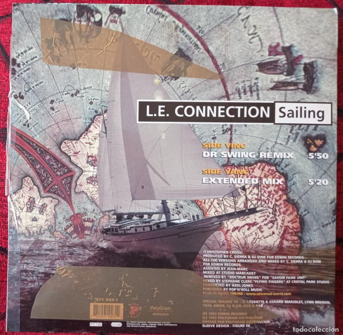 Discos de vinilo: L.E. CONNECTION ** Sailing ** MAXI SINGLE ORIGINAL 1997 FRANCIA - Foto 2