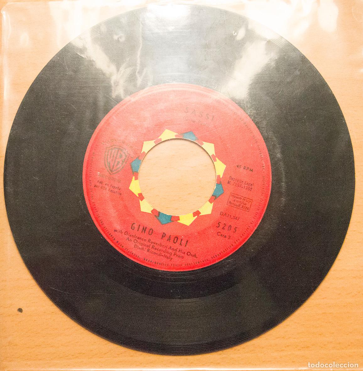 Discos de vinilo: GINO PAOLI &rdquo;sassi&rdquo; - Foto 1