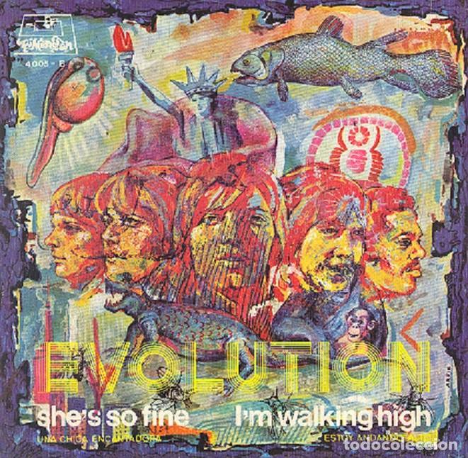 Discos de vinilo: Evolution &ndash; She&rsquo;s so fine; I&rsquo;m walking high &ndash; DIMENSION 4005 &ndash; 1970 - Foto 1