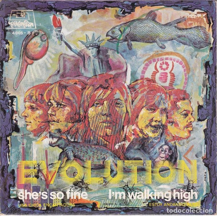 Discos de vinilo: Evolution &ndash; She&rsquo;s so fine; I&rsquo;m walking high &ndash; DIMENSION 4005 &ndash; 1970 - Foto 2
