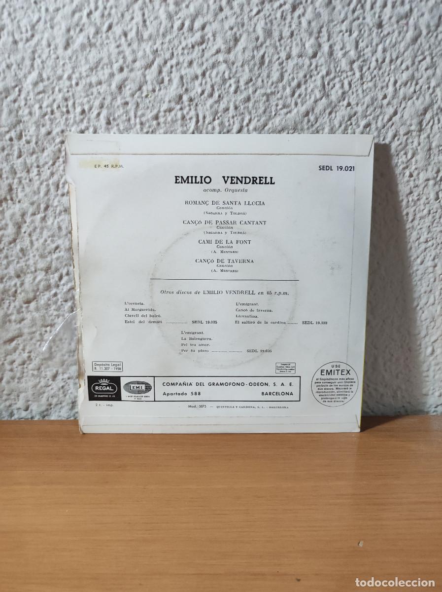 Discos de vinilo: Emilio Vendrell &ndash; Roman&ccedil; De Santa Ll&uacute;cia - Foto 2