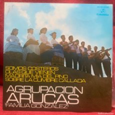 Discos de vinilo: AGRUPACIÓN ARUCAS FAMILIA GONZÁLEZ SOMOS COSTEROS+3 COLUMBIA 1970