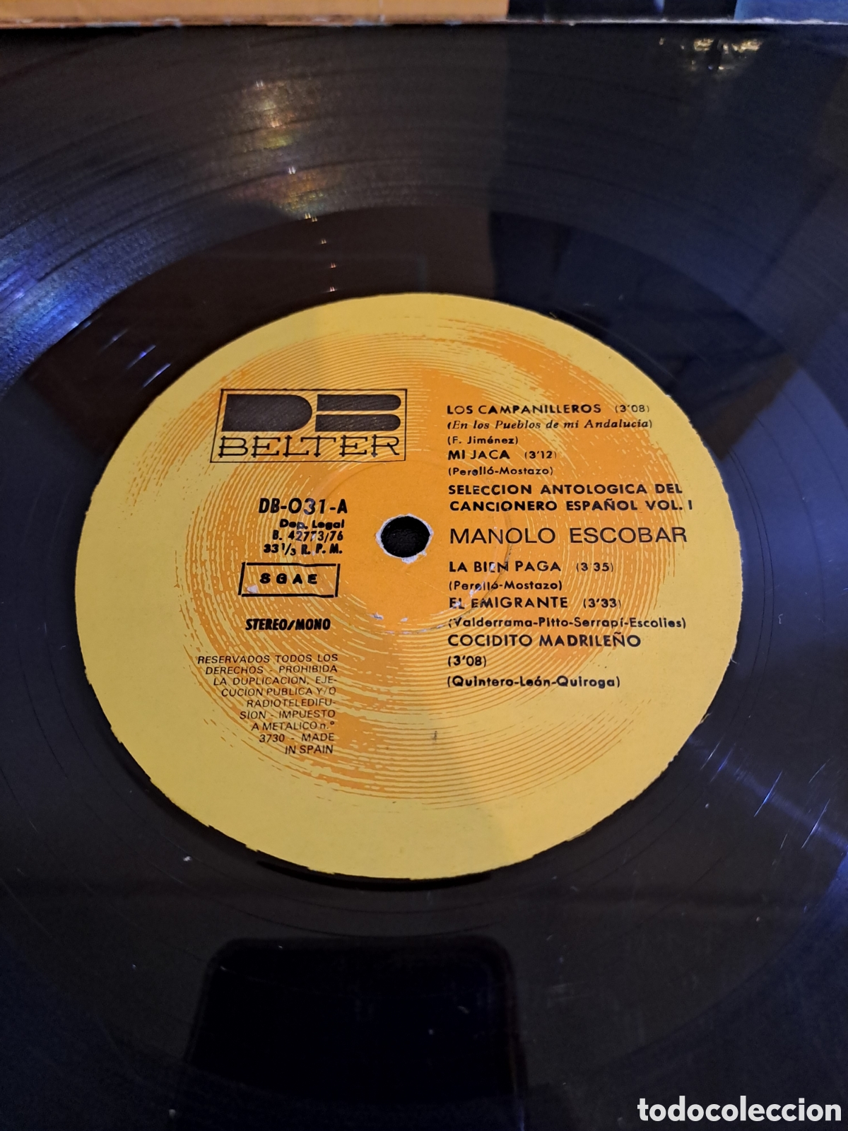Discos de vinilo: LOTE 3 LP. MANOLO ESCOBAR. LX.3 - Foto 3
