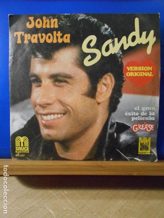 Discos de vinilo: JOHN TRAVOLTA - SANDY -SINGLE - - Foto 1