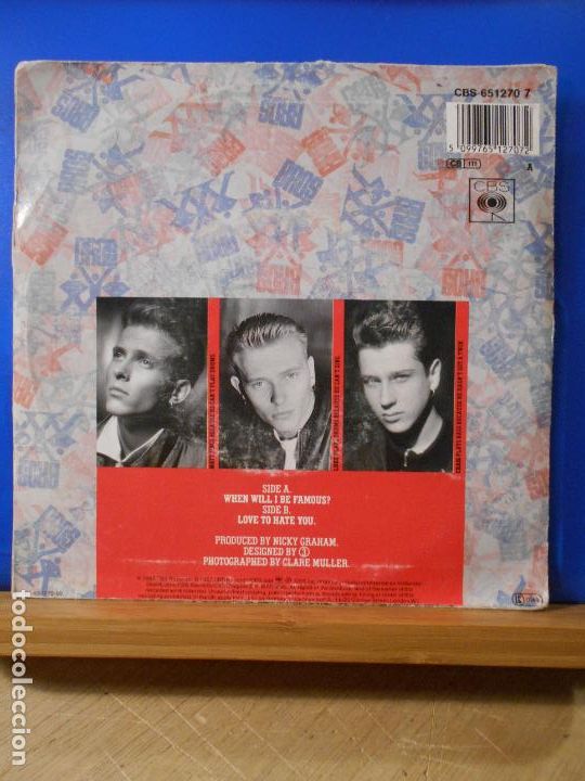 Discos de vinilo: Bros &ndash; When Will I Be Famous - Single - - Foto 2